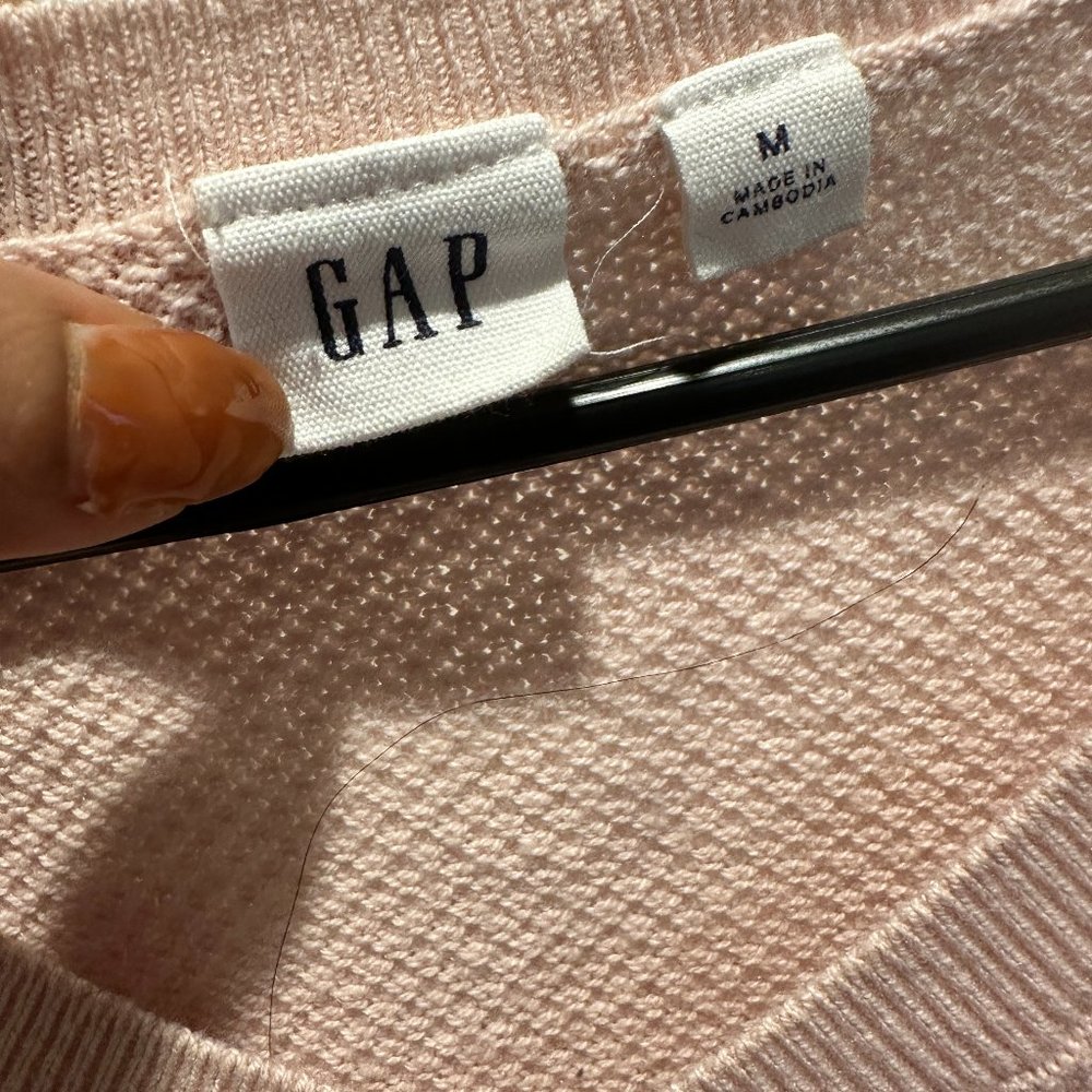 "Peach and Black Gap Sweater: Worn Just Once